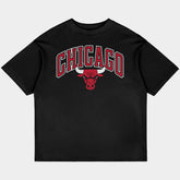 Chicago Bulls Oversized Black Tee